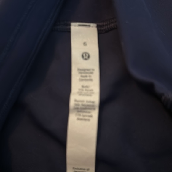 New Lululemon Wunder Train High Rise Crop 23" - Night Sea - Size 6 - Picture 7 of 7